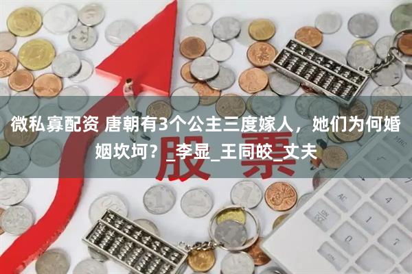 微私寡配资 唐朝有3个公主三度嫁人,她们为何婚姻坎坷?_李显_王同皎_丈夫