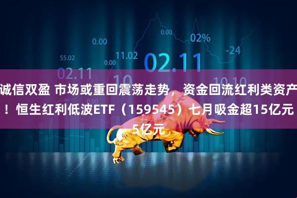 诚信双盈 市场或重回震荡走势，资金回流红利类资产！恒生红利低波ETF（159545）七月吸金超15亿元